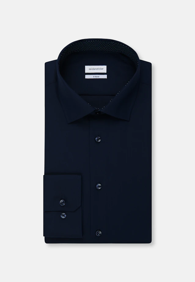 X-Slim Business shirt Uni in Dark Blue |  Seidensticker Onlineshop
