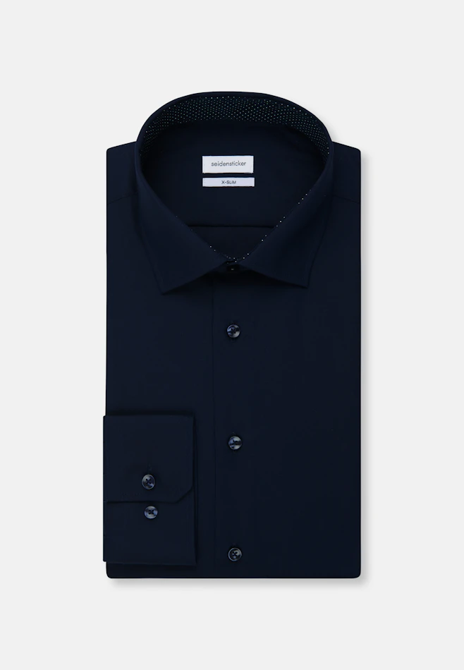 X-Slim Business shirt Uni in Dark Blue | Seidensticker online shop