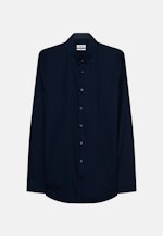 Non-iron Poplin Business Shirt in X-Slim with Kent-Collar in Dark Blue |  Seidensticker Onlineshop