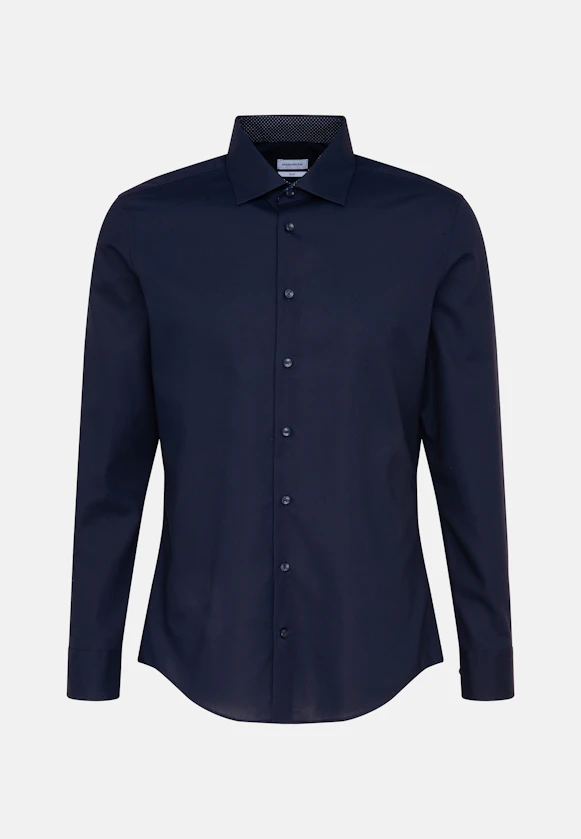 X-Slim Business shirt Uni in Dark Blue |  Seidensticker Onlineshop