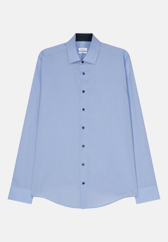 Non-iron Poplin Business Shirt in X-Slim with Kent-Collar in Light Blue |  Seidensticker Onlineshop