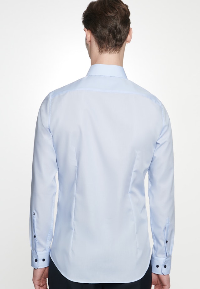 Non-iron Poplin Business Shirt in X-Slim with Kent-Collar in Medium Blue |  Seidensticker Onlineshop