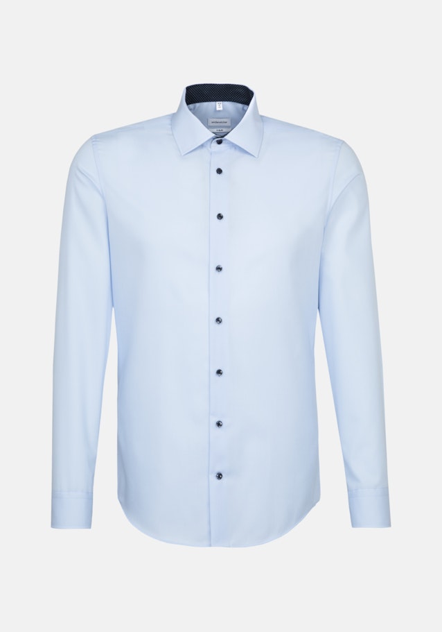 X-Slim prodtyp Uni in Middelmatig Blauw | Seidensticker Onlineshop