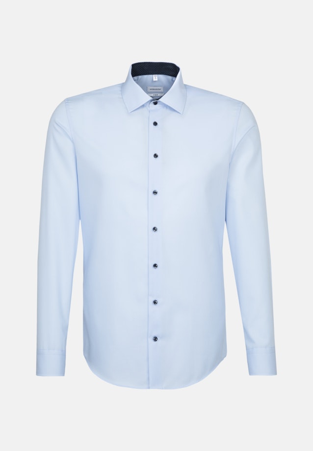 Non-iron Poplin Business Shirt in X-Slim with Kent-Collar in Medium Blue |  Seidensticker Onlineshop