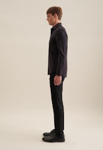 Chemise Business Slim Popeline Col Kent in Noir |  Seidensticker Onlineshop