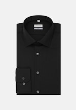 Chemise Business Slim Popeline Col Kent in Noir |  Seidensticker Onlineshop