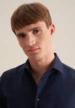 Slim Business Hemd Uni in Dunkelblau |  Seidensticker Onlineshop