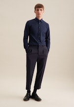 Slim Business Hemd Uni in Dunkelblau |  Seidensticker Onlineshop