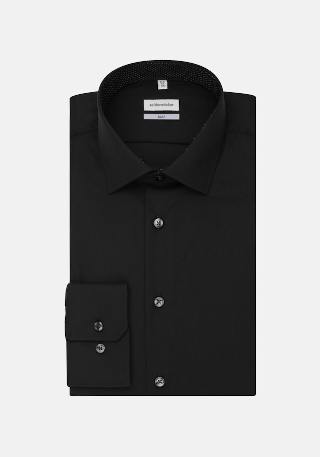 Slim Business Hemd Uni in Schwarz | Seidensticker Onlineshop