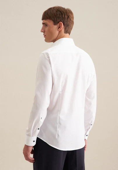 Slim Business Hemd Uni in Weiß |  Seidensticker Onlineshop
