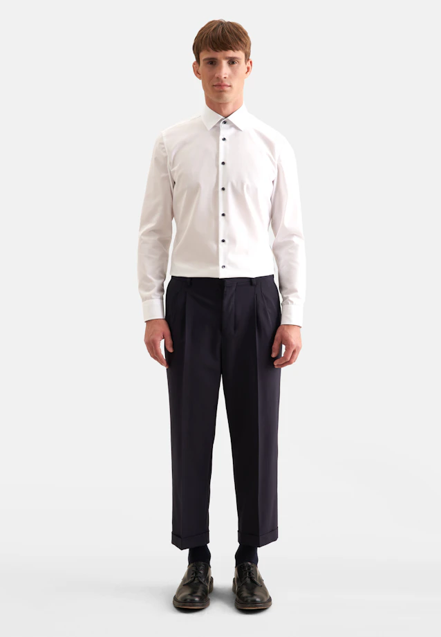 Slim Business shirt Uni in White |  Seidensticker Onlineshop