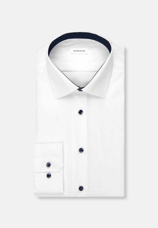 Slim Business Hemd Uni in Weiß | Seidensticker Onlineshop