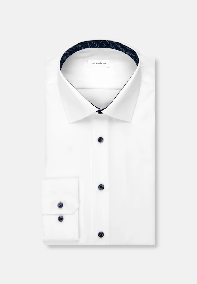 Slim Business Hemd Uni in Weiß | Seidensticker Onlineshop