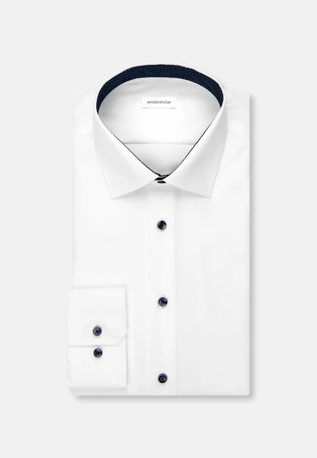 Slim Business Hemd Uni in Weiß |  Seidensticker Onlineshop