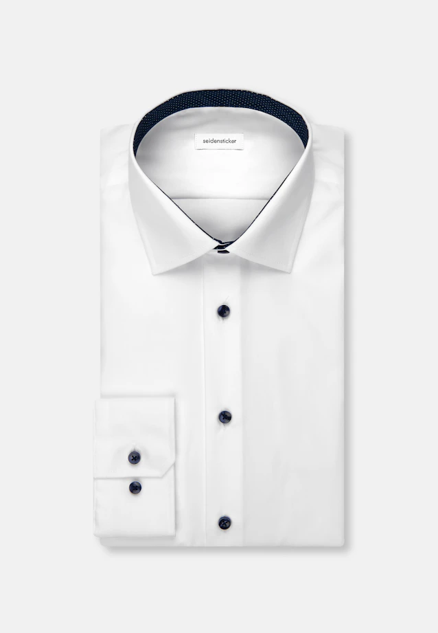 Slim Business Hemd Uni in Weiß |  Seidensticker Onlineshop