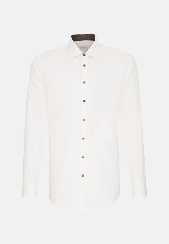 Slim Business Hemd Uni in Weiß |  Seidensticker Onlineshop