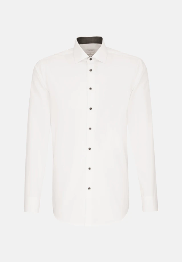 Slim Business Hemd Uni in Weiß |  Seidensticker Onlineshop