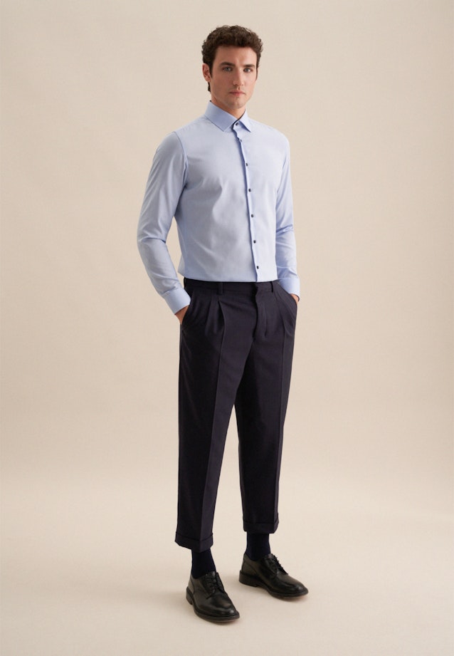 Slim Chemise d'affaires Uni in Bleu Clair |  Seidensticker Onlineshop
