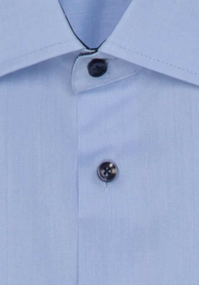 Non-iron Popeline Overhemd in Slim with Kentkraag in Lichtblauw |  Seidensticker Onlineshop