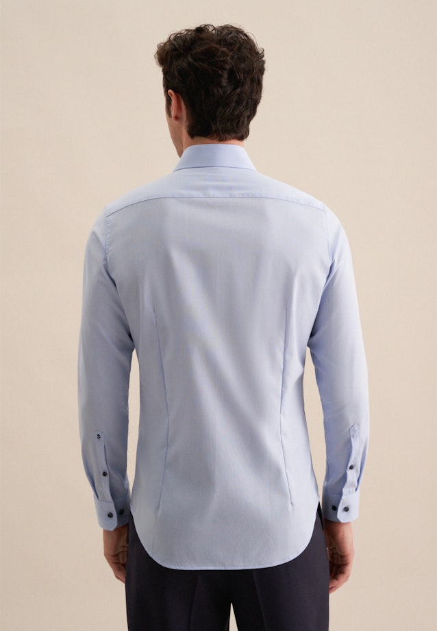 Non-iron Poplin Business Shirt in Slim with Kent-Collar in Light Blue |  Seidensticker Onlineshop