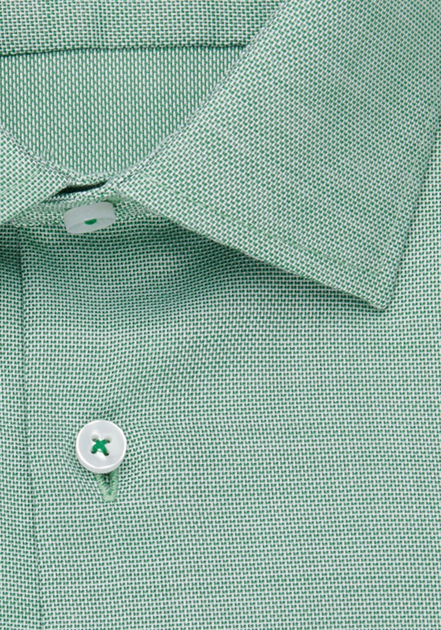 Non-iron Structure Business Shirt in Slim with Kent-Collar in Green |  Seidensticker Onlineshop