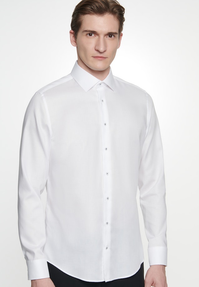 Slim Business Hemd Uni in Weiß |  Seidensticker Onlineshop