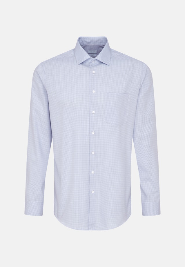 Regular Business shirt Check in Light Blue |  Seidensticker Onlineshop