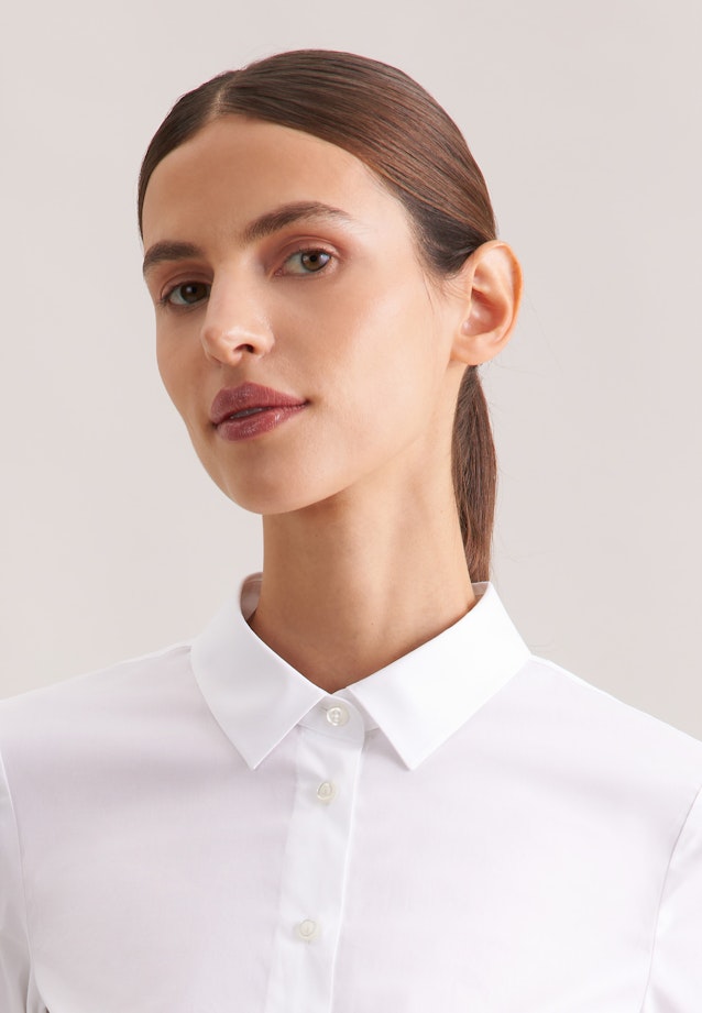 Hemdbluse mit Stretchanteil slim fit in Weiß |  Seidensticker Onlineshop