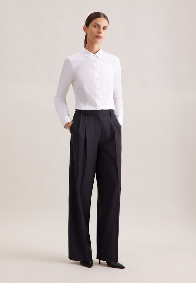 Hemdbluse mit Stretchanteil slim fit in Weiß |  Seidensticker Onlineshop