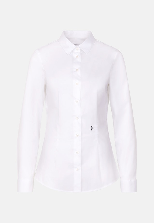 Hemdbluse mit Stretchanteil slim fit in Weiß |  Seidensticker Onlineshop