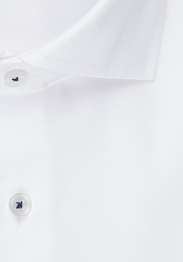 Chemise Business Regular Twill (sergé) Col Kent in Blanc |  Seidensticker Onlineshop