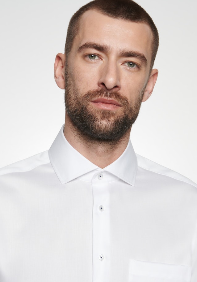 Non-iron Twill Business Shirt in Regular with Kent-Collar in White |  Seidensticker Onlineshop