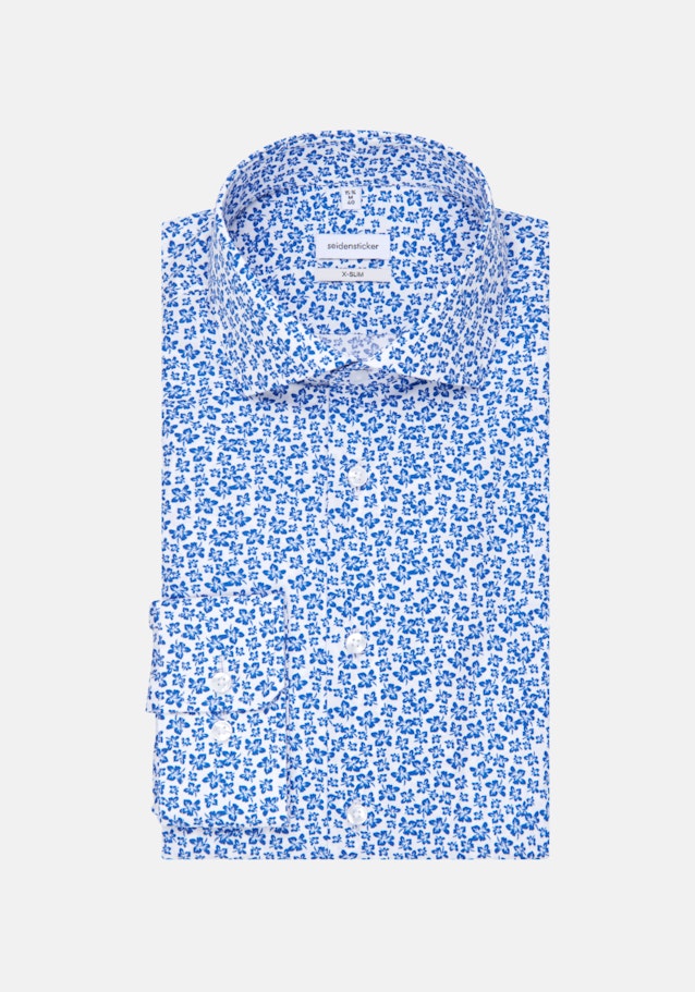 Business overhemd in X-Slim with Kentkraag in Middelmatig Blauw |  Seidensticker Onlineshop