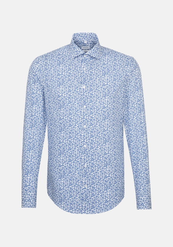 Business Shirt in X-Slim with Kent-Collar in Medium Blue |  Seidensticker Onlineshop