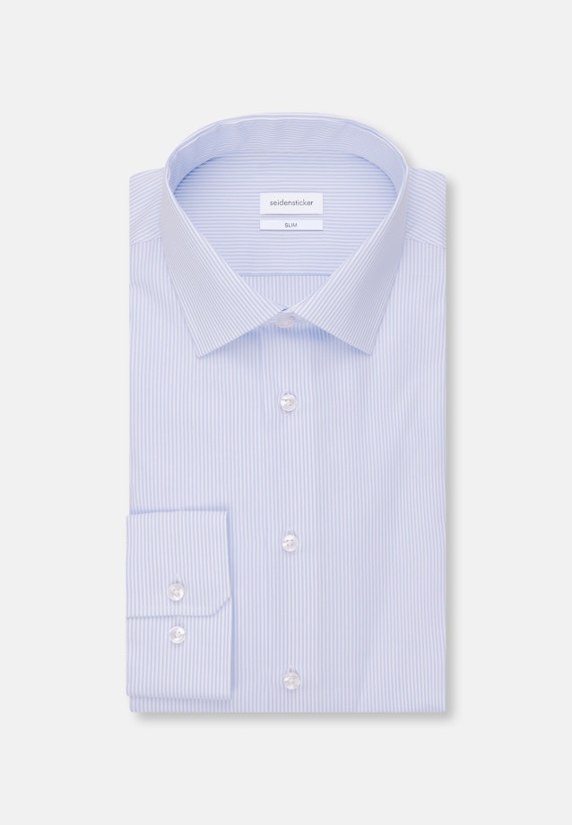 Slim Business Hemd Gestreift in Hellblau |  Seidensticker Onlineshop