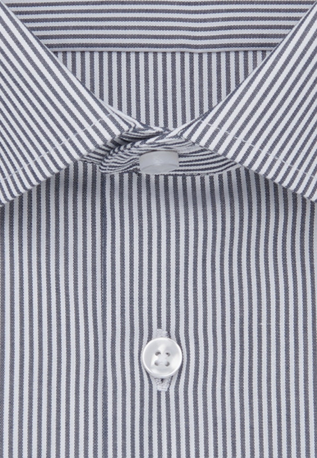 Non-iron Poplin Business Shirt in Slim with Kent-Collar in Dark Blue |  Seidensticker Onlineshop