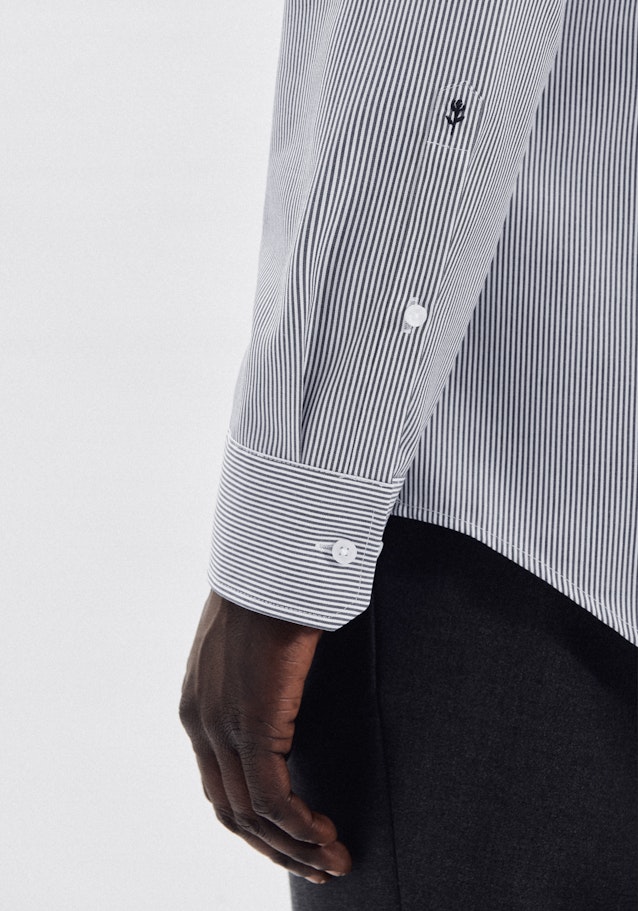 Slim Business Shirt Stripes in Dark Blue | Seidensticker Onlineshop