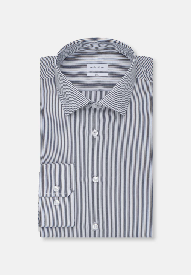 Slim Business shirt Stripes in Dark Blue |  Seidensticker Onlineshop