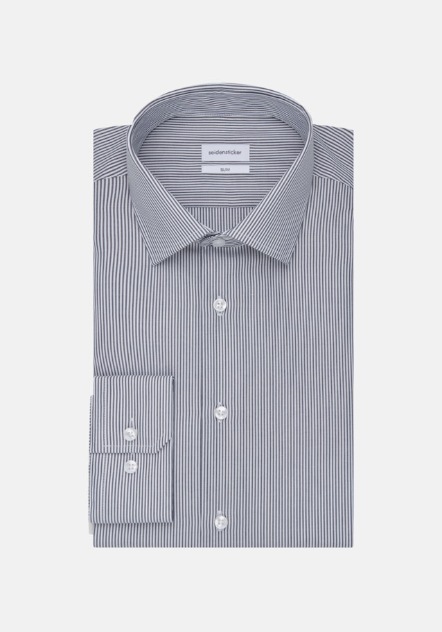 Slim Business Shirt Stripes in Dark Blue | Seidensticker Onlineshop