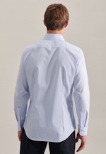 Non-iron Poplin Business Shirt in Slim with Kent-Collar in Light Blue |  Seidensticker Onlineshop