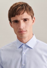 Non-iron Poplin Business Shirt in Slim with Kent-Collar in Light Blue |  Seidensticker Onlineshop