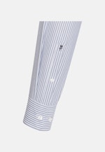 Shaped Business Hemd Streifen in Mittelblau |  Seidensticker Onlineshop