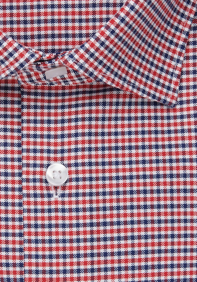 Bügelfreies Oxford Business Hemd in Shaped mit Kentkragen in Rot |  Seidensticker Onlineshop