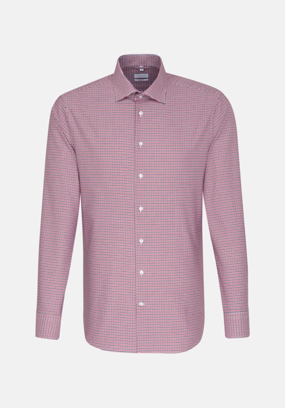 Bügelfreies Oxford Business Hemd in Shaped mit Kentkragen in Rot |  Seidensticker Onlineshop
