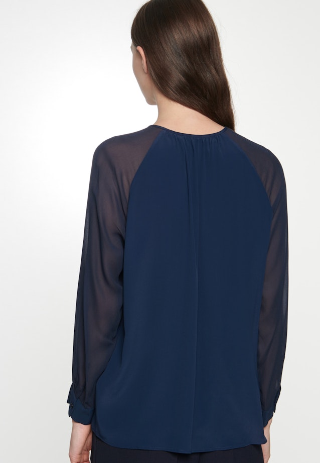 Shirtbluse Uni in Dunkelblau |  Seidensticker Onlineshop