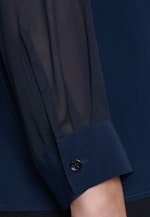 Shirtbluse Uni in Dunkelblau |  Seidensticker Onlineshop
