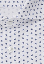 Regular Business Hemd Druck in Mittelblau |  Seidensticker Onlineshop