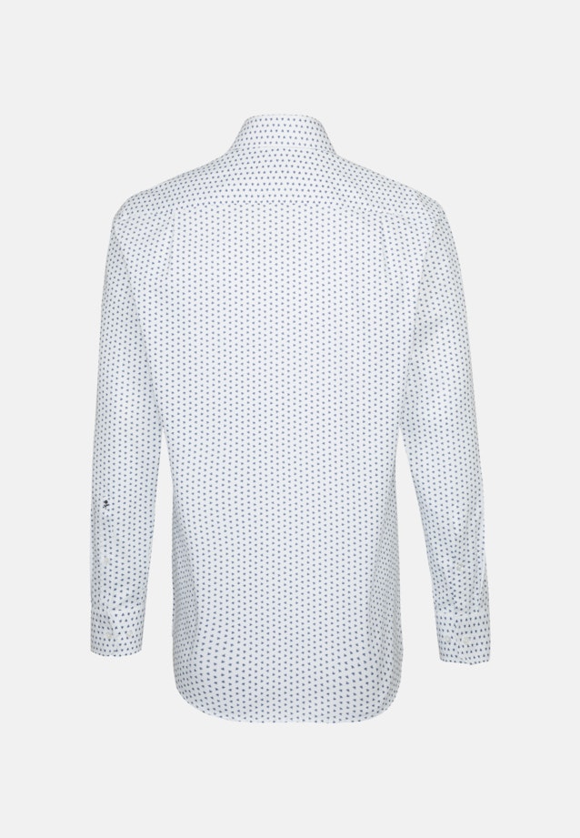 Regular Business Hemd Druck in Mittelblau |  Seidensticker Onlineshop