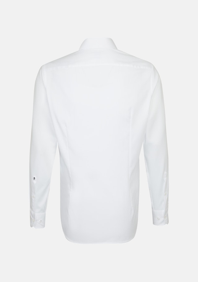 Bügelleichtes Struktur Business Hemd in Shaped mit Kentkragen in Weiß |  Seidensticker Onlineshop