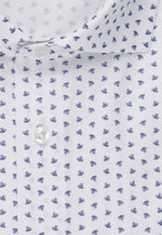 Shaped Business Hemd Druck in Mittelblau |  Seidensticker Onlineshop